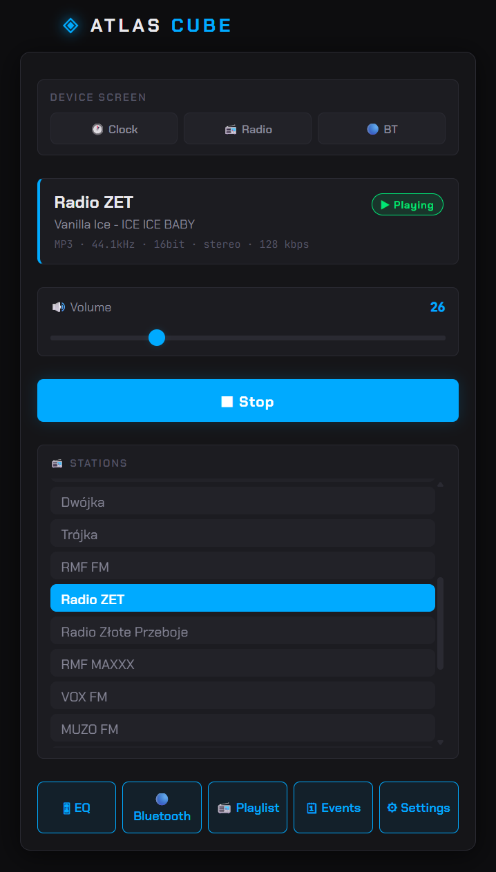 Web UI — home